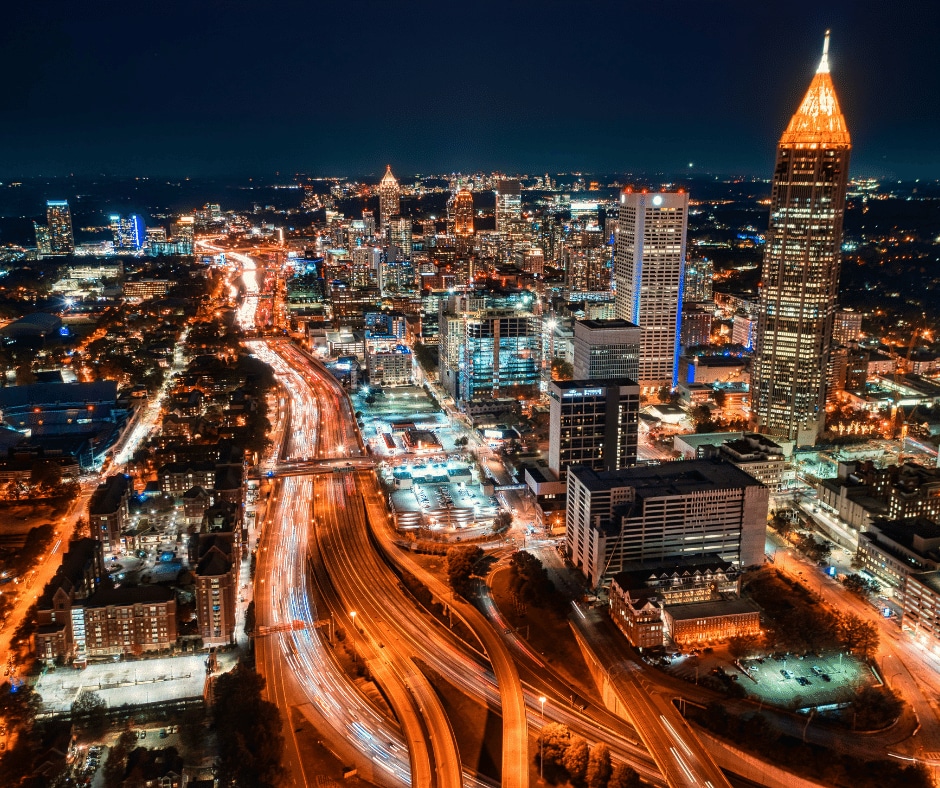 Arial photo of Atlanta